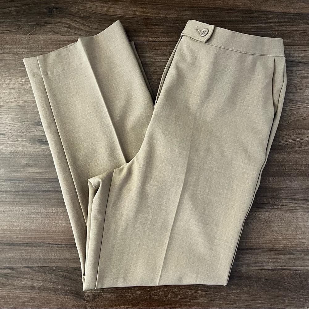 Vintage Tan High Waisted Trousers Pants - Picture 3 of 10